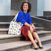 Complexe geo stripes tote bag