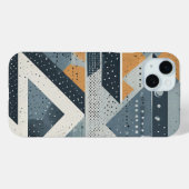 Complexe geometrische vormen in grijs Case-Mate iPhone case (Achterkant (horizontaal))