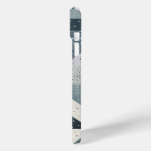 Complexe geometrische vormen in grijs Case-Mate iPhone case (Achterkant / Links)