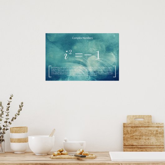 Complexe getallen - Poster Wiskunde (Keuken)