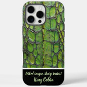 Complexe groene slangenhuidpatronen Case-Mate iPhone case (Achterkant)