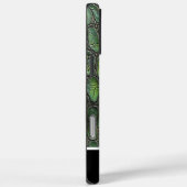 Complexe groene slangenhuidpatronen Case-Mate iPhone case (Achterkant / Rechts)