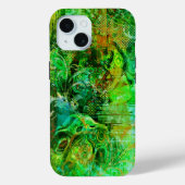Complexe groene texturen Case-Mate iPhone case (Achterkant)