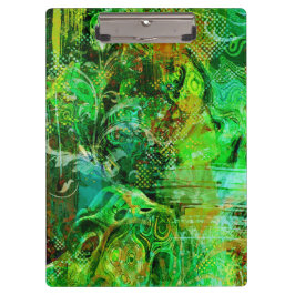 Complexe groene texturen klembord