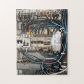 Complexe industriële bedrading puzzel uitdaging legpuzzel (Verticaal)