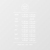 Complexe kantooruren Winkel Voorruit Decal (Vel)