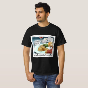 Complexe Koolhydraten Filosofie Foodie Strip  T-shirt
