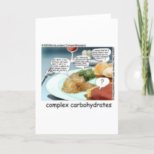 Complexe Koolhydraten Grappige Mokken Kaarten T-sh