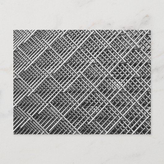 Complexe metalen structuur briefkaart (Voorkant)