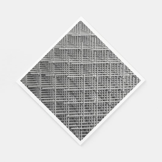 Complexe metalen structuur servet (Hoek)