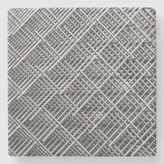 Complexe metalen structuur stenen onderzetter (Voorkant)