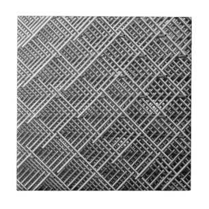 Complexe metalen structuur tegeltje