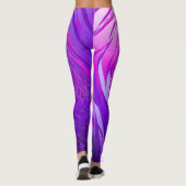 Complexe spiraal Paarse - Leggings (Achterkant)