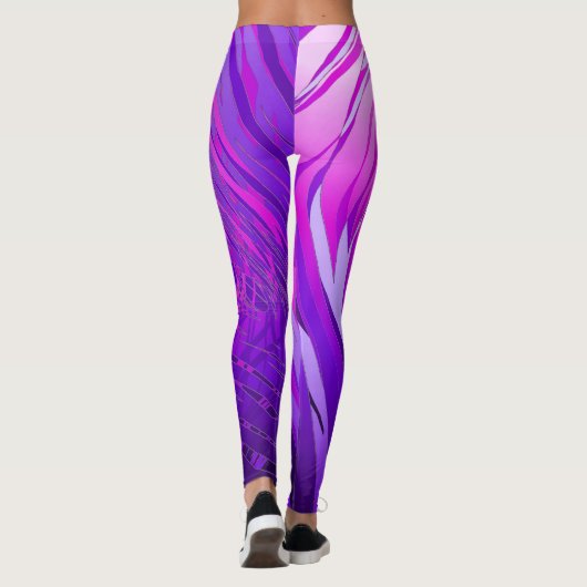Complexe spiraal Paarse - Leggings (Achterkant)
