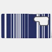 Complexe strepen - Blauw Samsung Galaxy Hoesje (Achterkant horizontaal)