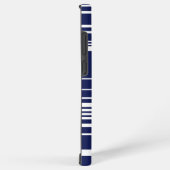 Complexe strepen - Blauw Samsung Galaxy Hoesje (Rechterkant)