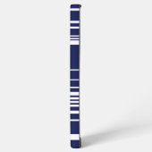 Complexe strepen - Blauw Samsung Galaxy Hoesje (Linkerkant)