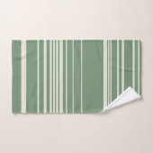 Complexe strepen in groen bad handdoek (Handdoek)