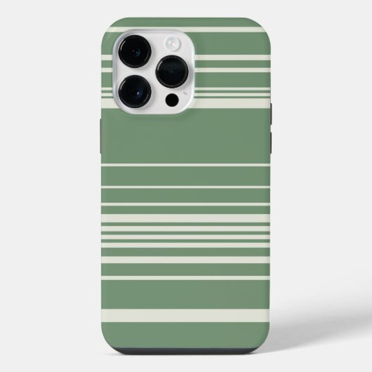 Complexe strepen in groen iPhone hoesje (Achterkant)