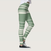 Complexe strepen in groen leggings (Rechts)