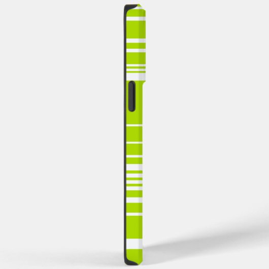 Complexe strepen in limoengroen en wit Case-Mate iPhone case (Achterkant / Rechts)