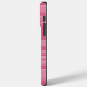 Complexe strepen in roze Case-Mate iPhone case (Achterkant / Links)