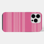 Complexe strepen in roze iPhone hoesje (Achterkant horizontaal)