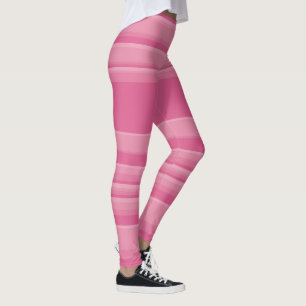 Complexe strepen in roze leggings