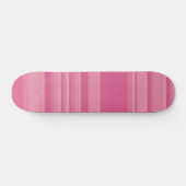 Complexe strepen in roze persoonlijk skateboard (Horizontaal)