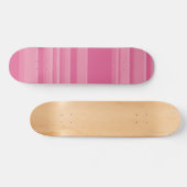 Complexe strepen in roze persoonlijk skateboard (Horizontaal)