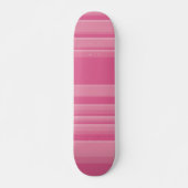 Complexe strepen in roze persoonlijk skateboard (Voorkant)
