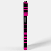 Complexe strepen - magenta en zwart Case-Mate iPhone case (Achterkant / Rechts)