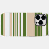 Complexe strepen - wit, zand en palmgroen Case-Mate iPhone case (Achterkant (horizontaal))