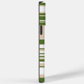Complexe strepen - wit, zand en palmgroen Case-Mate iPhone case (Achterkant / Rechts)