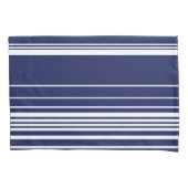 Complexe stripes - blauw kussensloop (Voorkant-Links)