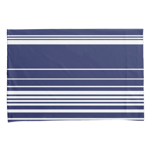 Complexe stripes - blauw kussensloop (Voorkant-Rechts)