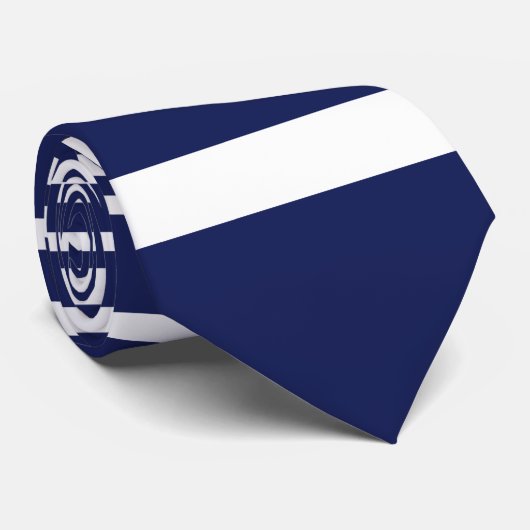 Complexe stripes - blauw stropdas (Opgerold)