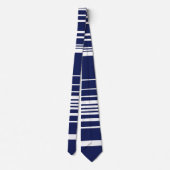 Complexe stripes - blauw stropdas (Achterkant)