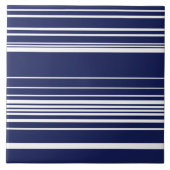 Complexe stripes - blauw tegeltje (Voorkant)