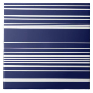 Complexe stripes - blauw tegeltje