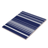 Complexe stripes - blauw tegeltje (Zijkant)