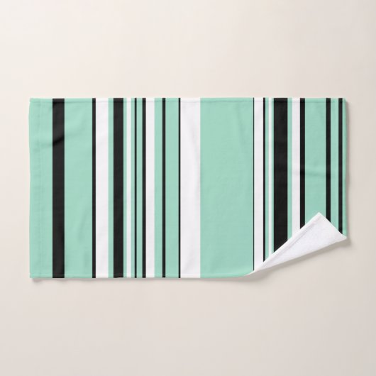 Complexe Stripes - groen (Mint) Bad Handdoek (Handdoek)