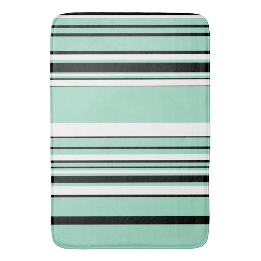 Complexe Stripes - groen (Mint) Badmat (Voorkant Verticaal)
