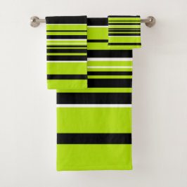 Complexe Stripes - Lime Green Bad Handdoek