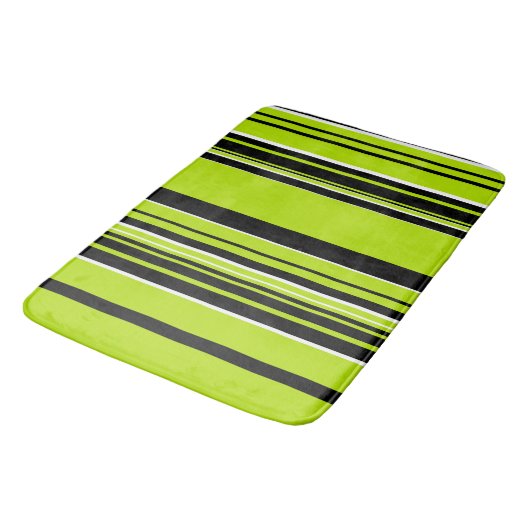 Complexe Stripes - Lime Green Badmat (Gekanteld)