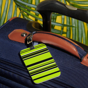 Complexe Stripes - Lime Green Bagagelabel