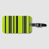 Complexe Stripes - Lime Green Bagagelabel (Voorkant (horizontaal))