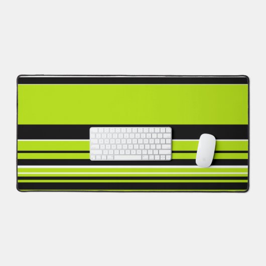 Complexe Stripes - Lime Green Bureaumat (Keyboard & Muis)