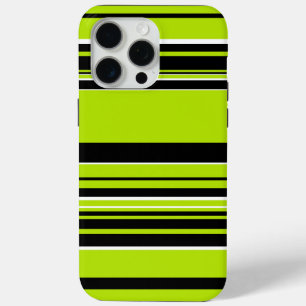 Complexe Stripes - Lime Green iPhone 15 Pro Max Hoesje