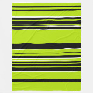 Complexe Stripes - Lime Green Fleece Deken